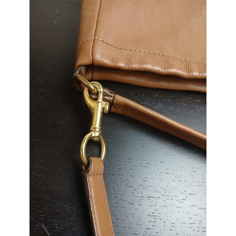 Coach Leather Hobo Shoulder/H Bag Tan Gold‎ Creed E1373-F23293 - Designer #1487